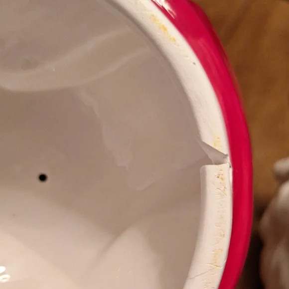 Santa Claus Cookie Jar with Red Hat - Picture 4 of 6